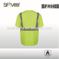 T-shirt ASTM F1506 résistant aux flammes avec une bande réfléchissante FR à haute visibilité, vêtements ignifugés EN ISO 20471 CLASSE 2